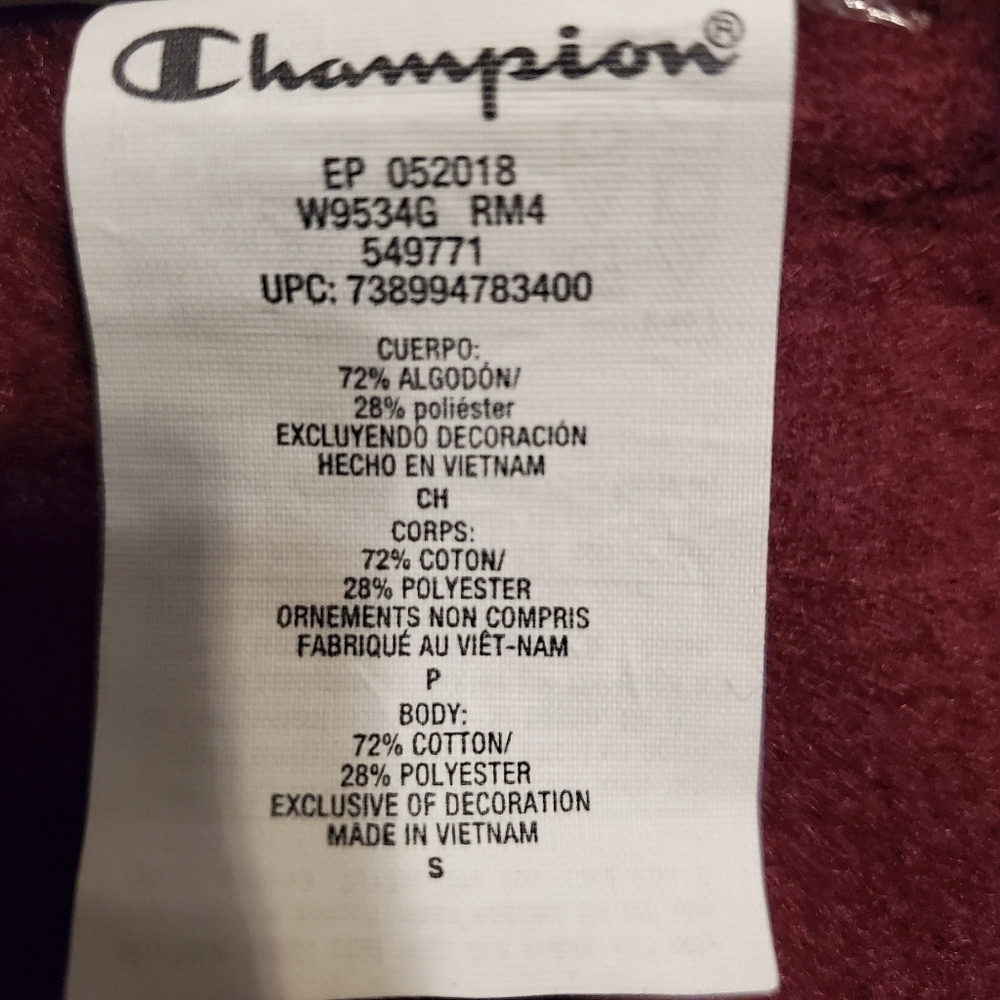 NWT Champion Heritage Fleece Crew Block C Sweater - Picture 5 of 6